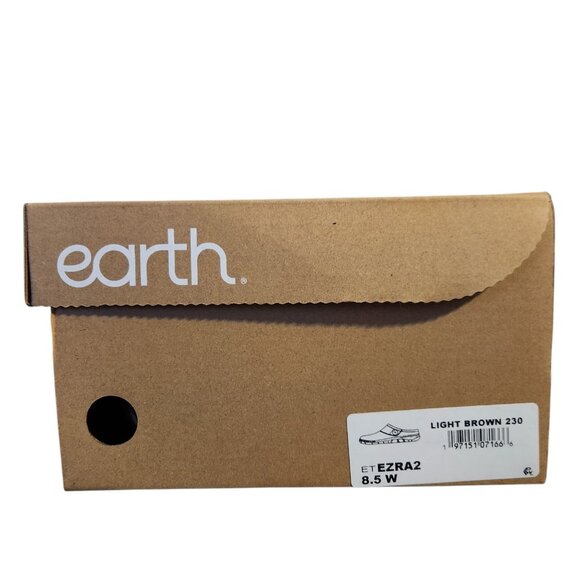Earth Womens 8.5W Ezra Round Toe Casual Slip-On Flat Clogs Shoes Light Brown NIB - Picture 7 of 7